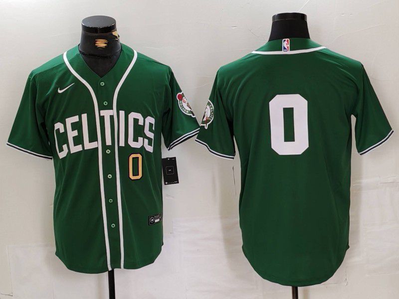 Men Boston Celtics #0 Tatum Green Joint Name 2024 Nike NBA Jersey style 32->new york yankees->MLB Jersey